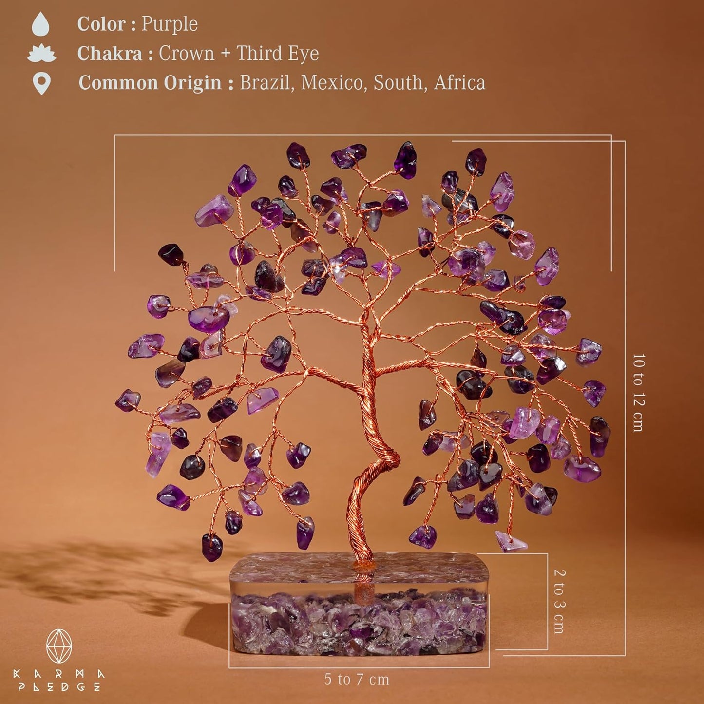 Karmapledge Amethyst Crystal Tree